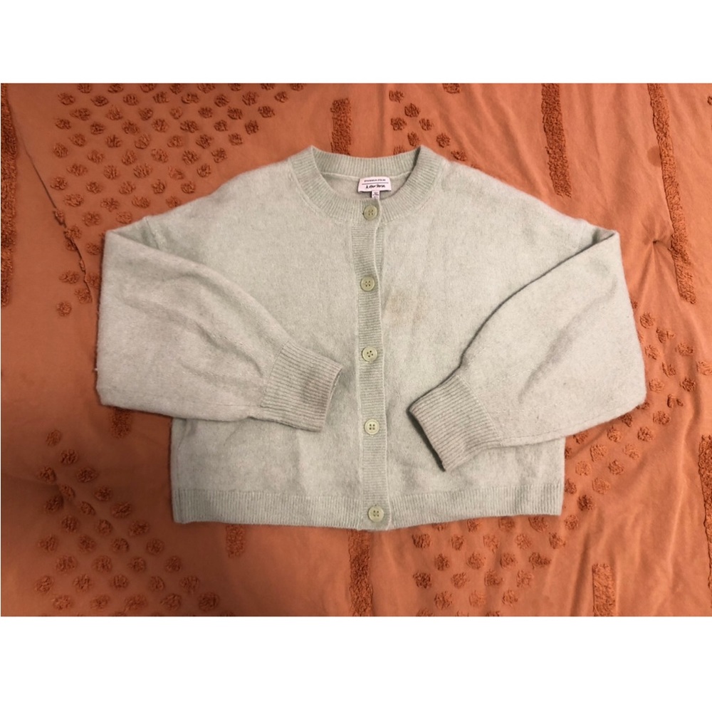 & Other Stories pastel green cardigan